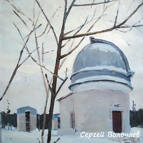 279_(25). Обсерватория в Кауровке. 1966г. Х.м., 39,5х500 см