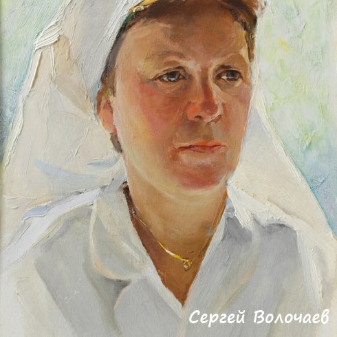 004_Портрет Риты. 1960. Картон, масло. 34,5 х 24,5